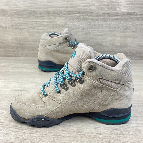 Reebok Vintage Women's Size 6 Lace Up Hiking Boots Brown Teal - Picture 6 of 7